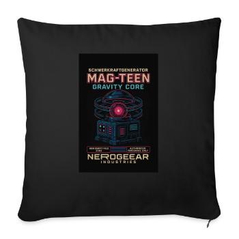 Mag-Teen by Nerogear - Sofakissenbezug 45 x 45 cm - Schwarz - Vorne