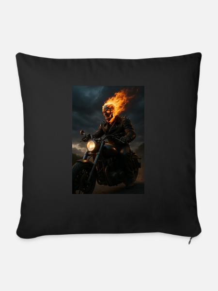 Ghost Rider - Sofakissenbezug 45 x 45 cm - Schwarz