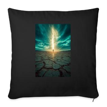 Chosen by the Light - Sofa pillowcase 17,3'' x 17,3'' (45 x 45 cm) - black - Front