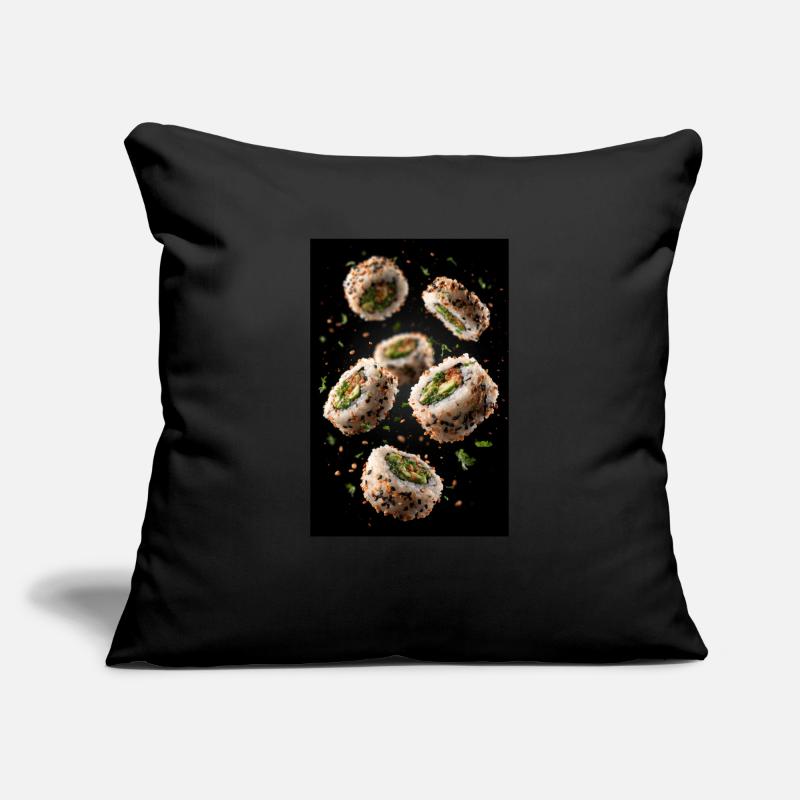 Sesame Sushi Roll Explosion Sofa pillowcase 17,3'' x 17,3'' (45 x 45 cm)