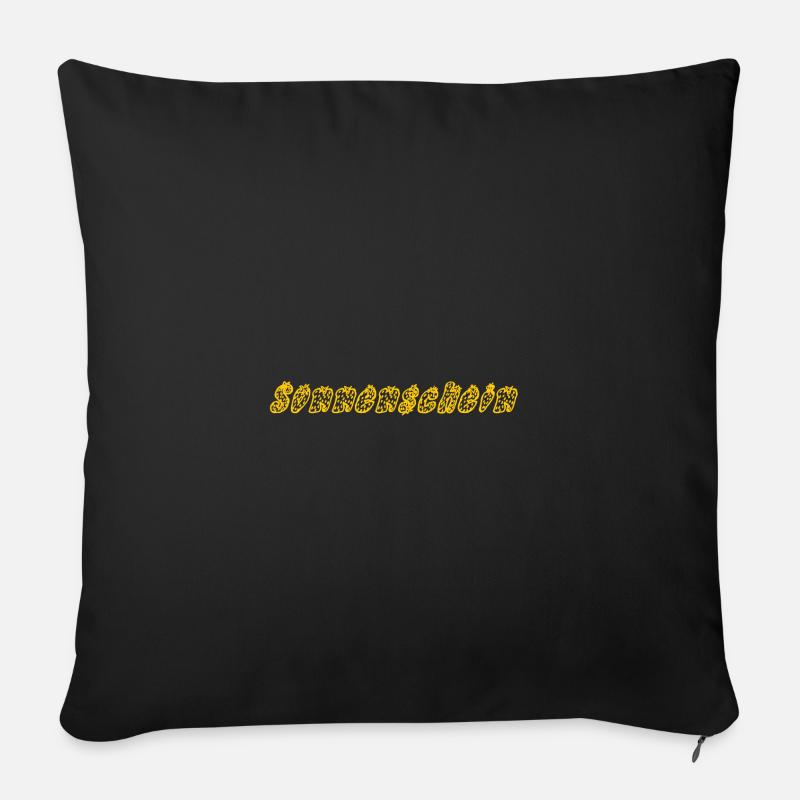 sunshine - Sofa pillowcase 17,3'' x 17,3'' (45 x 45 cm) - black