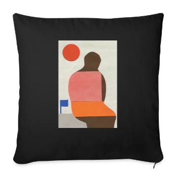 Melancholia 1 - Sofakissenbezug 45 x 45 cm - Schwarz - Vorne