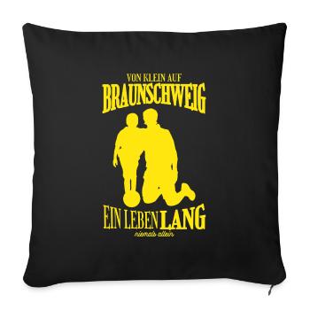 Brunswick Football Tradition Gift - Sofa pillowcase 17,3'' x 17,3'' (45 x 45 cm) - black - Front