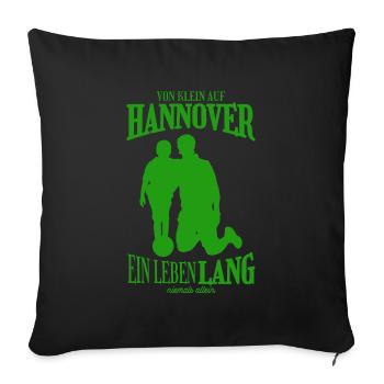 Hannover Football Tradition Gift - Sofa pillowcase 17,3'' x 17,3'' (45 x 45 cm) - black - Front