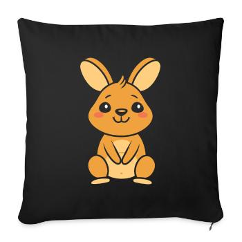 wallaby - Housse de coussin décorative 45 x 45 cm - noir - Devant