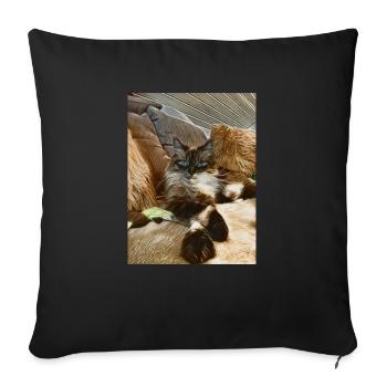 Bobby - Sofakissenbezug 45 x 45 cm - Schwarz - Vorne