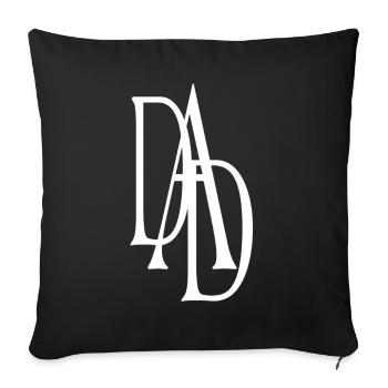 DAD - Sofakissenbezug 45 x 45 cm - Schwarz - Vorne