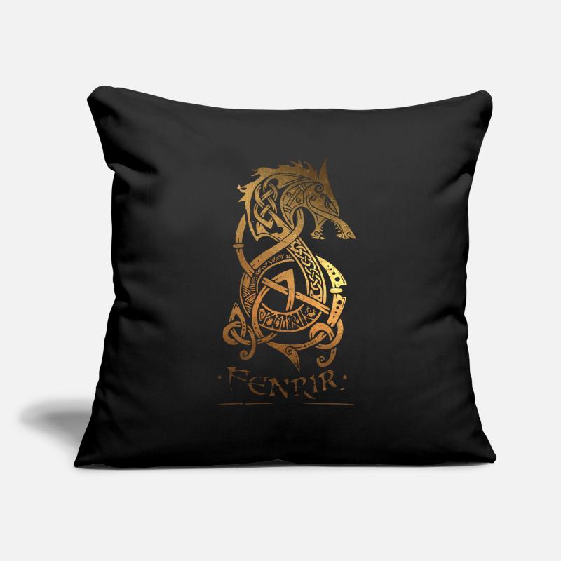 Fenrir - Wolf - Odin - Valhalla - Nurdish - Sofa pillowcase 17,3'' x 17,3'' (45 x 45 cm)