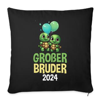 I'm going to be Big Brother 2024 Turtle Baby - Sofa pillowcase 17,3'' x 17,3'' (45 x 45 cm) - black - Front