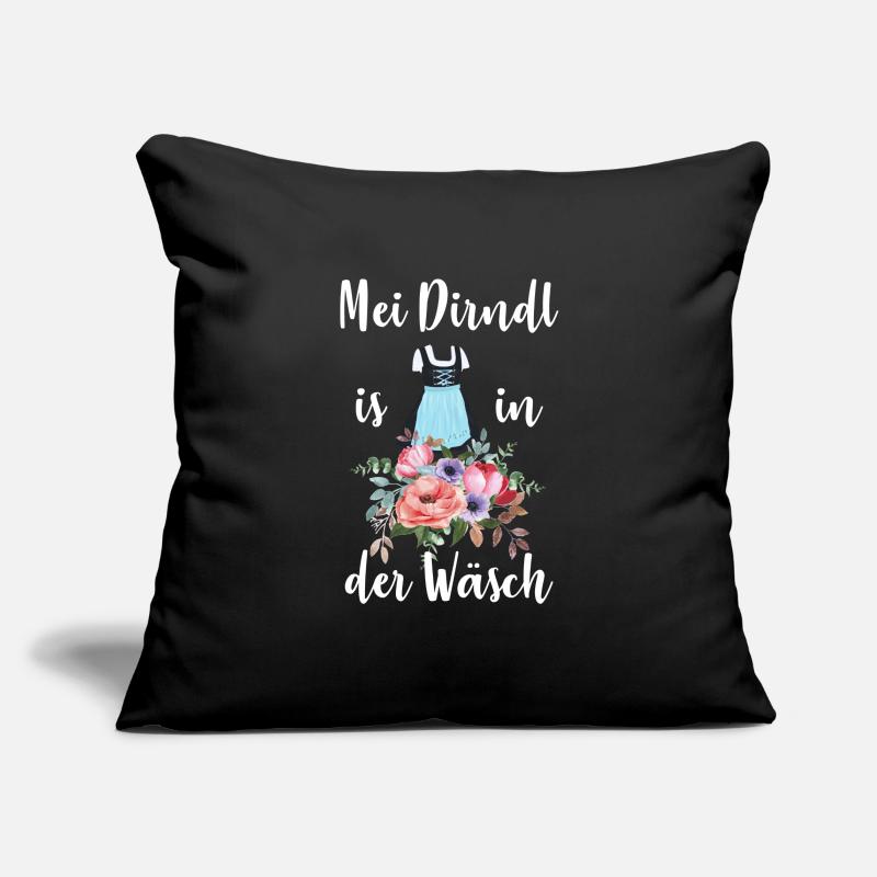 Mon Dirndl est dans la lessive Housse de coussin décorative 45 x 45 cm