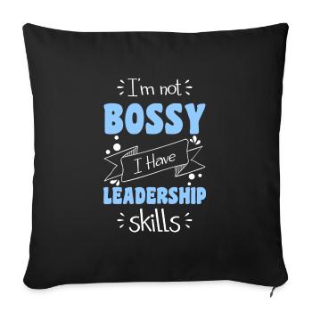 Head Career Employee - Sofa pillowcase 17,3'' x 17,3'' (45 x 45 cm) - black - Front