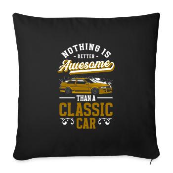 Oldtimer Vintage Car Classic - Sofa pillowcase 17,3'' x 17,3'' (45 x 45 cm) - black - Front