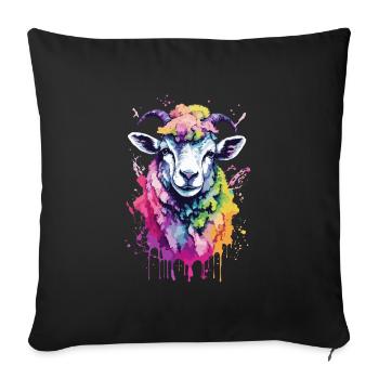 Gets Cool Cute In Colorful and Cool Design - Sofa pillowcase 17,3'' x 17,3'' (45 x 45 cm) - black - Front