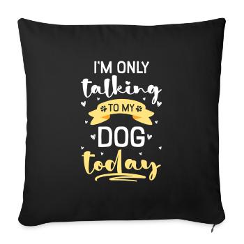 Dog Animal Love Dog Sports - Sofa pillowcase 17,3'' x 17,3'' (45 x 45 cm) - black - Front