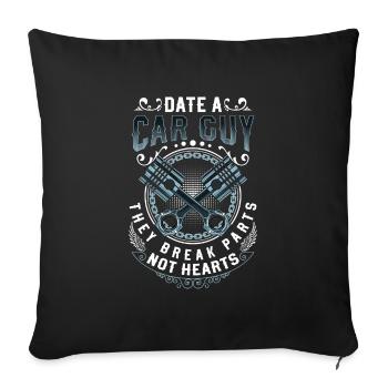 Tuning Turbo Screwdriver Racing Car - Sofa pillowcase 17,3'' x 17,3'' (45 x 45 cm) - black - Front