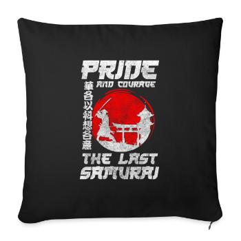 Combattant Épée Honneur Ninja - Housse de coussin décorative 45 x 45 cm - noir - Devant
