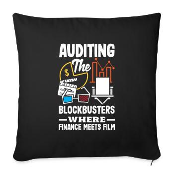 Auditing Blockbusters Where Finance Meets Film - Sofakissenbezug 45 x 45 cm - Schwarz - Vorne