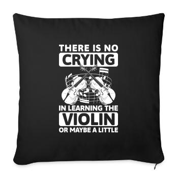 Musician, Instrument, Classical - Sofa pillowcase 17,3'' x 17,3'' (45 x 45 cm) - black - Front