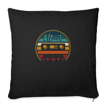 Vintage Alt-J Retro Cassette Retro - Sofa pillowcase 17,3'' x 17,3'' (45 x 45 cm) - black - Front