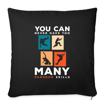 Freerunner Running Street Style Fitness - Housse de coussin décorative 45 x 45 cm - noir - Devant