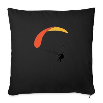 GS orange-gelb - Sofakissenbezug 45 x 45 cm - Schwarz - Vorne