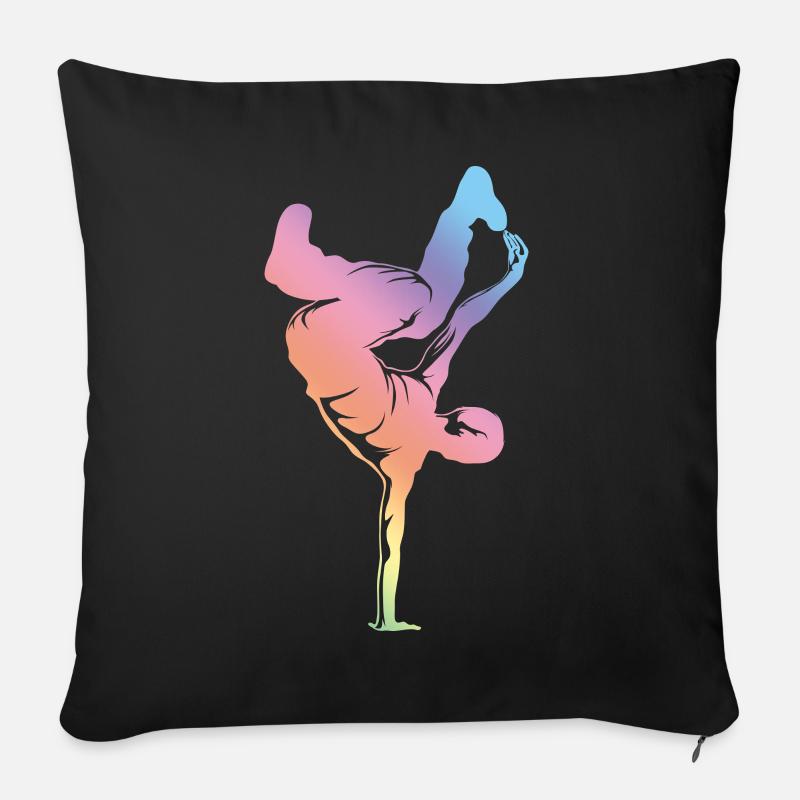 Breakdance Silhouette - Sofakissenbezug 45 x 45 cm - Schwarz