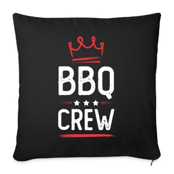 Équipe de barbecue - Housse de coussin décorative 45 x 45 cm - noir - Devant