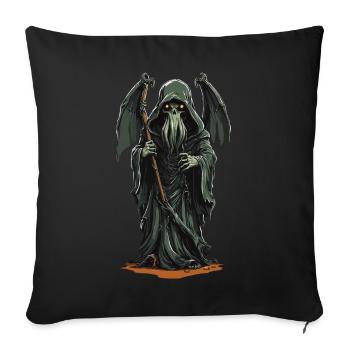 Druides Grim Reaper Tentacule Horreur Halloween - Housse de coussin décorative 45 x 45 cm - noir - Devant