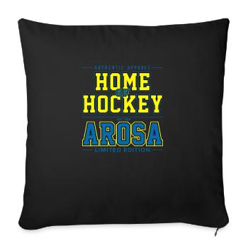 La maison du hockey - Housse de coussin décorative 45 x 45 cm - noir - Devant