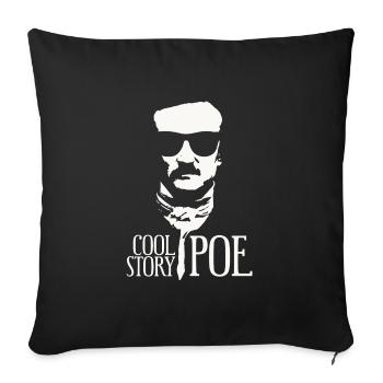 Dark Visionary EAP - Cool Story Poe 1 - Sofa pillowcase 17,3'' x 17,3'' (45 x 45 cm) - black - Front