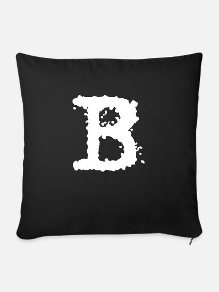 B - Sofakissenbezug 45 x 45 cm - Schwarz