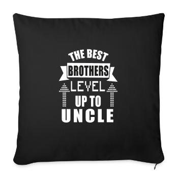 Best Brothers level up to Uncle - Housse de coussin décorative 45 x 45 cm - noir - Devant