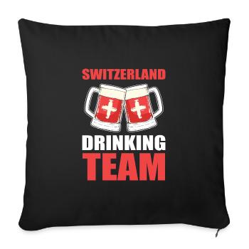 Suisse Suisse Suisse Allemande - Housse de coussin décorative 45 x 45 cm - noir - Devant
