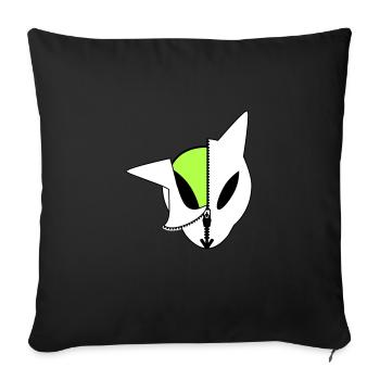Aliekuroeil - Sofa pillowcase 17,3'' x 17,3'' (45 x 45 cm) - black - Front
