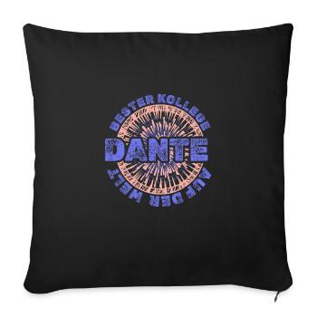 Vorname Dante - Sofakissenbezug 45 x 45 cm - Schwarz - Vorne