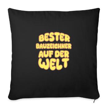 Vocation de dessinateur - Housse de coussin décorative 45 x 45 cm - noir - Devant