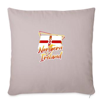 Northern Ireland - Sofa pillowcase 17,3'' x 17,3'' (45 x 45 cm) - light taupe - Front