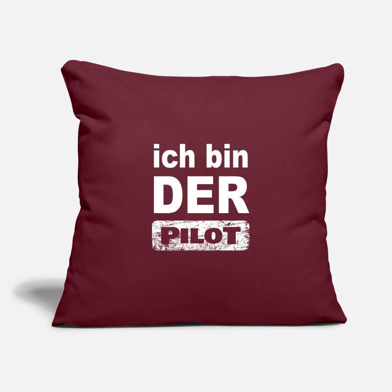 Ich bin Pilot Sofakissenbezug 45 x 45 cm