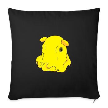 Pieuvre elephant parapluie - Housse de coussin décorative 45 x 45 cm - noir - Devant