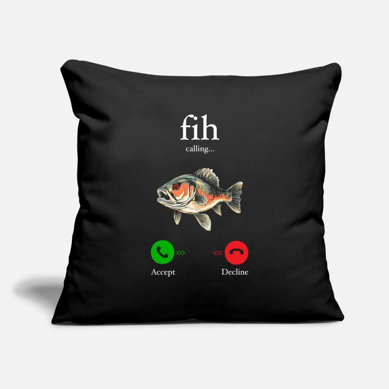 Fih Calling Remind me Message Decline Accept Phone Sofa pillowcase 17,3'' x 17,3'' (45 x 45 cm)