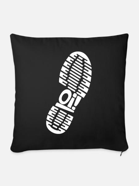 Oi! meine Stiefel! - Sofakissenbezug 45 x 45 cm - Schwarz