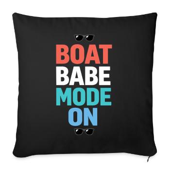 Les poils de mer s’en fichent - Housse de coussin décorative 45 x 45 cm - noir - Devant