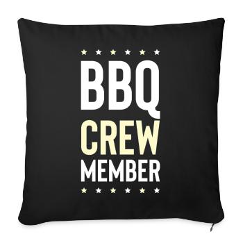 Bbq Crew - Sofakissenbezug 45 x 45 cm - Schwarz - Vorne