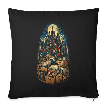 Comic Collector - Sofa pillowcase 17,3'' x 17,3'' (45 x 45 cm) - black - Front