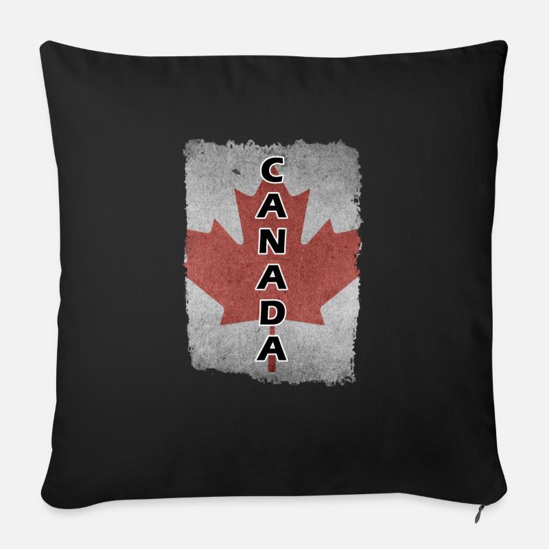 Canada - Sofakissenbezug 45 x 45 cm - Schwarz