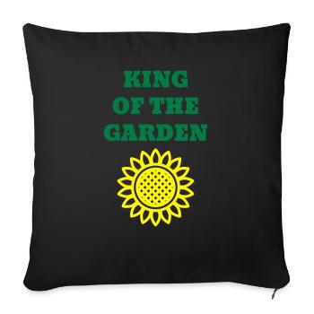 Garden - Gardener - Gardening - Green - Nature - Sofa pillowcase 17,3'' x 17,3'' (45 x 45 cm) - black - Front