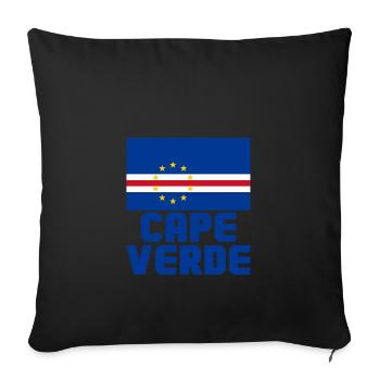 Cape Verde - Sofa pillowcase 17,3'' x 17,3'' (45 x 45 cm) - black - Front