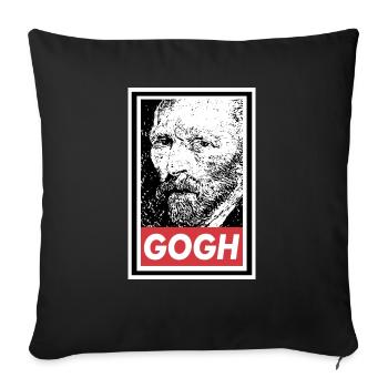 OBÉIR À VAN GOGH - Housse de coussin décorative 45 x 45 cm - noir - Devant