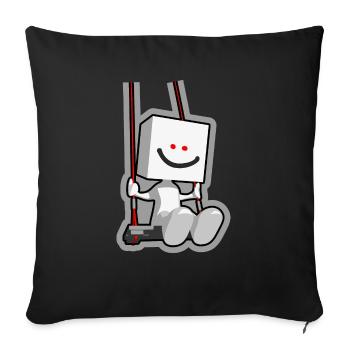 swing - Sofa pillowcase 17,3'' x 17,3'' (45 x 45 cm) - black - Front