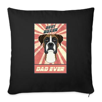 Best Boxer Dad Ever I Boxer Lover - Sofa pillowcase 17,3'' x 17,3'' (45 x 45 cm) - black - Front